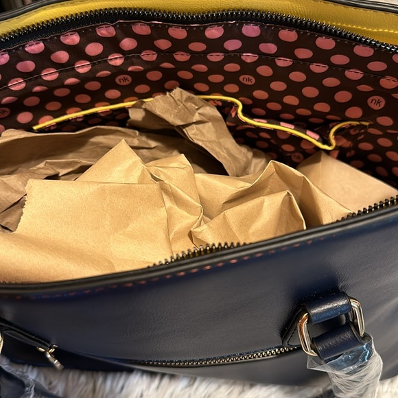 Nikky by Nicole Lee Travel Miss Your Call Satchel Graphic Fashion Handbag - Picture 7 of 9